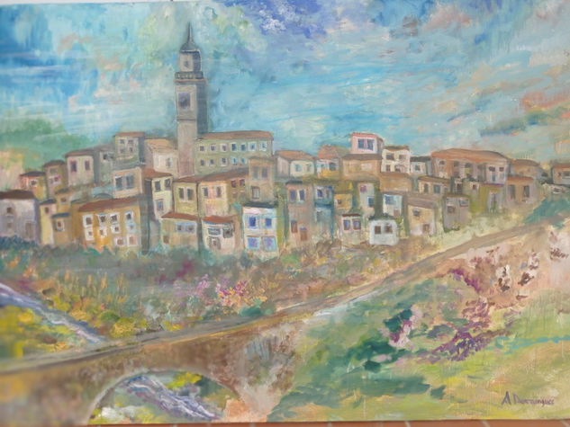 Bocairent Óleo Lienzo Paisaje