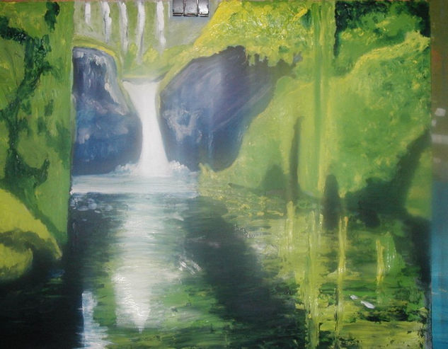 naturaleza reflejada Oil Paper Landscaping