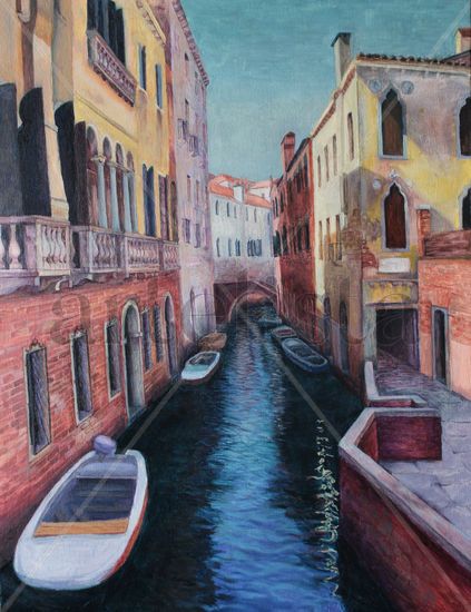 Venecia Óleo Lienzo Otros