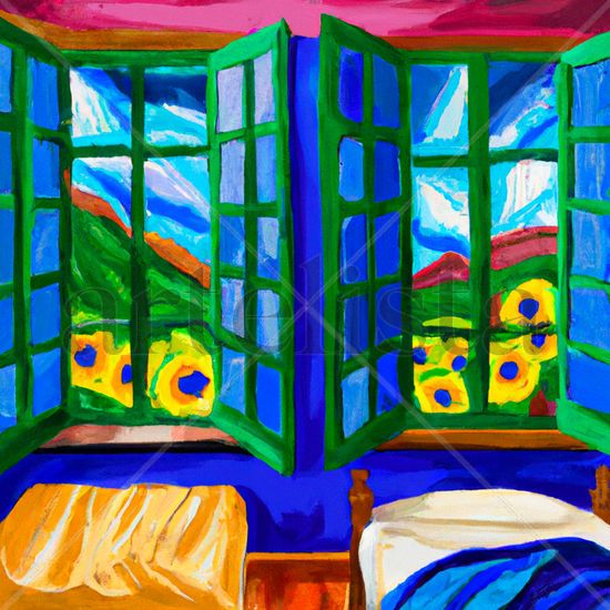 ventanas color Others Others Floral Painting