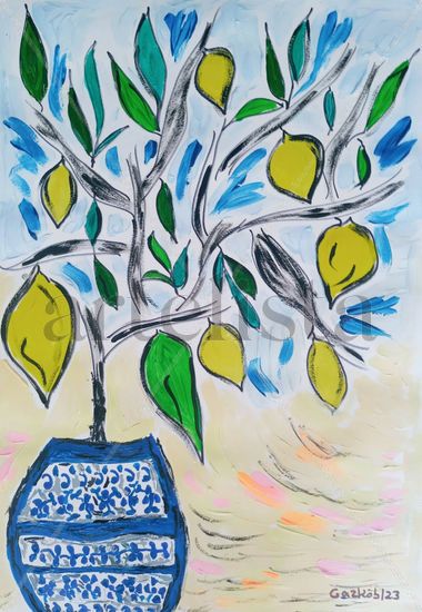 Positanos lemon tree Acrylic Paper Others