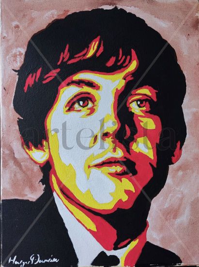 Paul Mccartney PopArt Acrylic Canvas Portrait