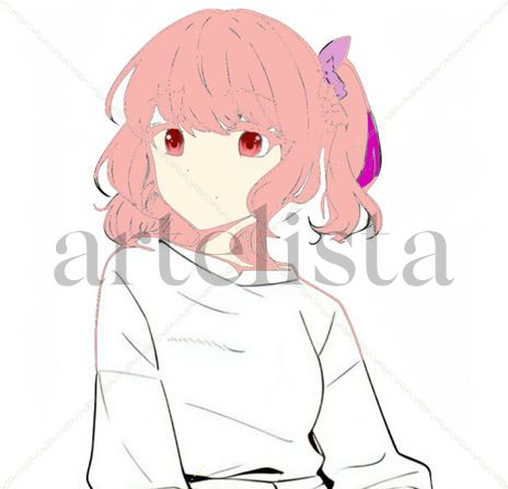 Pink smiling girl