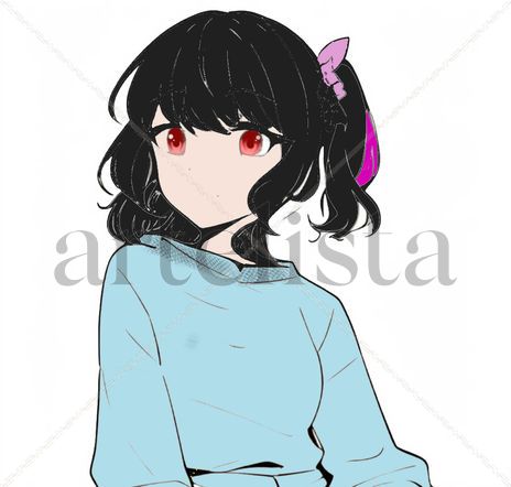 Girl smiling in color
