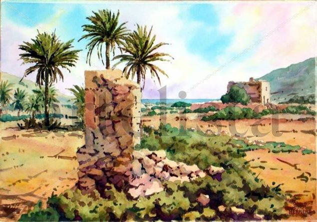 Rodalquilar - Camino del Playazo Watercolour Paper Landscaping