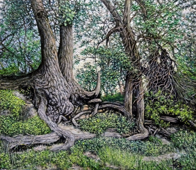 Río Verde 1. Oil Panel Landscaping