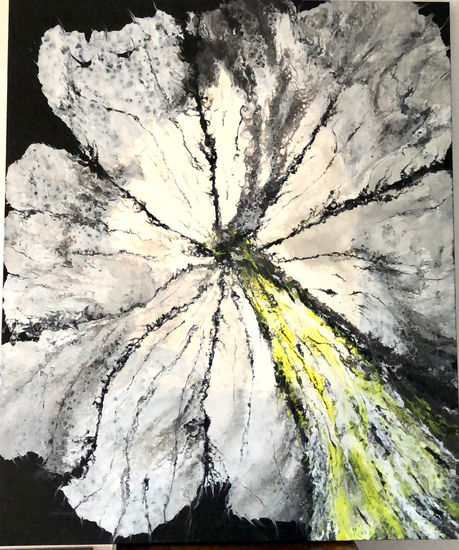 Turik&art Acrylic Canvas Floral Painting