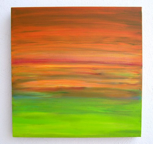 Suave atardecer Oil Canvas Landscaping