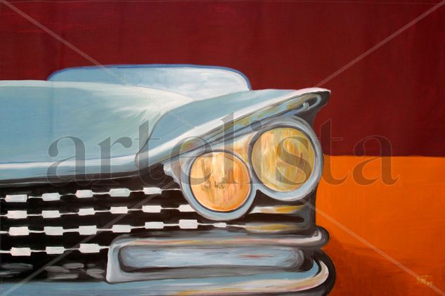 BUICK’59 Oil Canvas Figure Painting