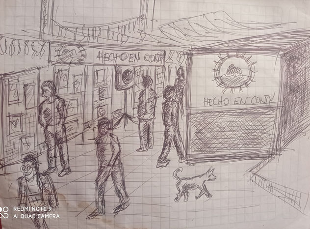feria plaza de armas, 2022, constitucion , chile.