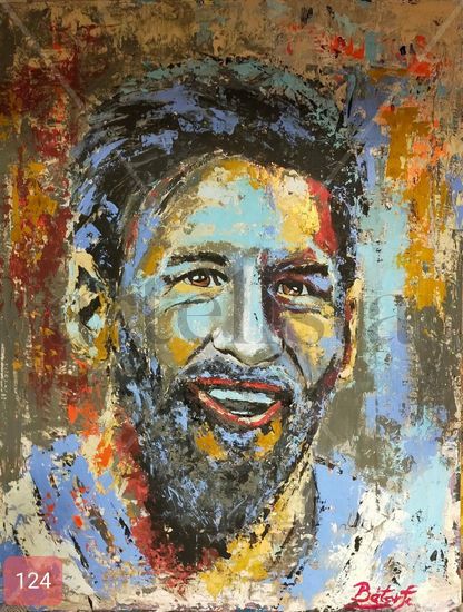 Messi Acrylic Canvas Portrait