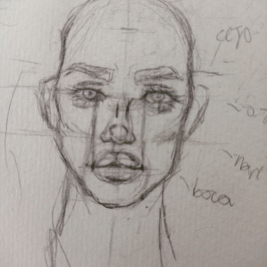 Práctica de rostro Graphite