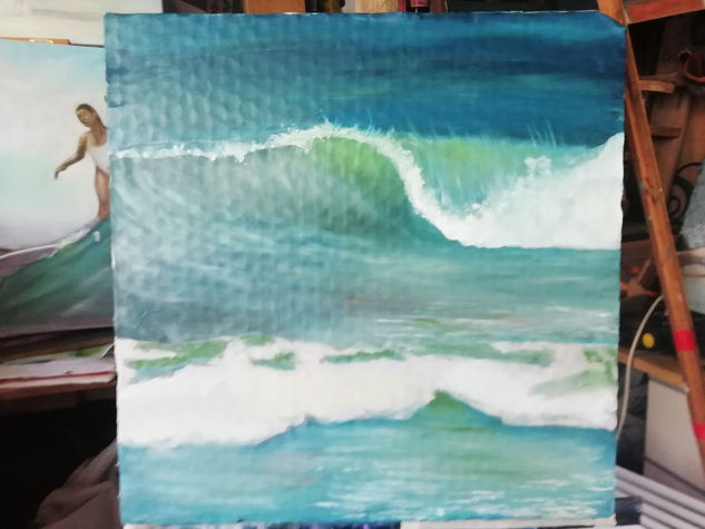 Olas Oil Others Marine Painting