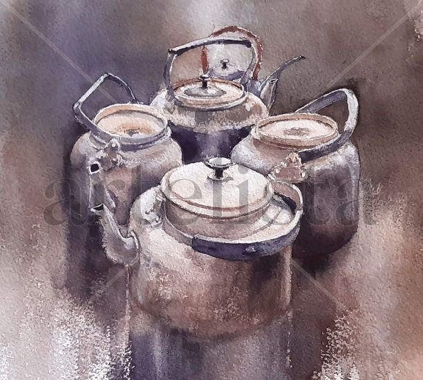 Bodegón I Watercolour Paper Still Life Paintings