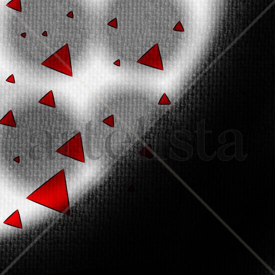 Red triangles in the dark Charcoal