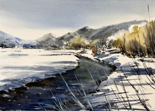 rio silvan en lillo Watercolour Paper Landscaping