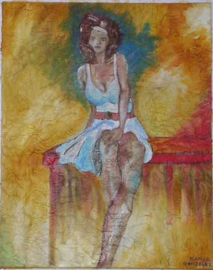 Fem Oil Canvas Figure Painting