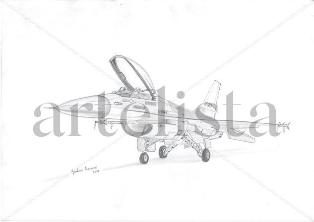 Avión F-16 Pencil