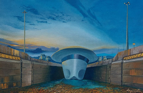 Canal y sombrero iv
