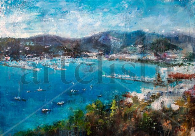 Port d'Andratx 2023 Oil Canvas Marine Painting