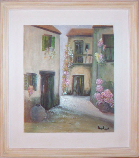 Calle antigua Oil Panel Landscaping