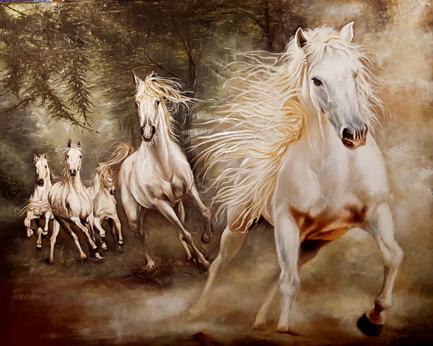 foresta Oil Canvas Animals