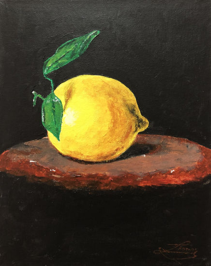 Limón Acrylic Panel Still Life Paintings