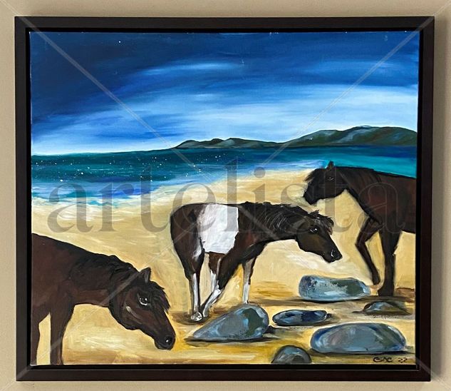 Caballos Oil Canvas Animals