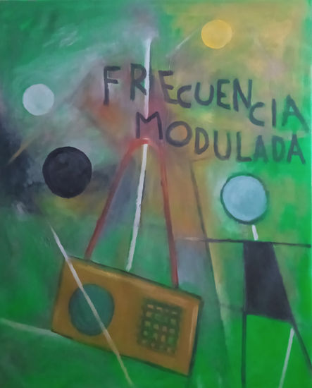 Frecuencia modulada Oil Canvas Figure Painting