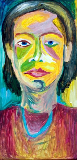 auto-retrato 7 Acrylic Panel Portrait