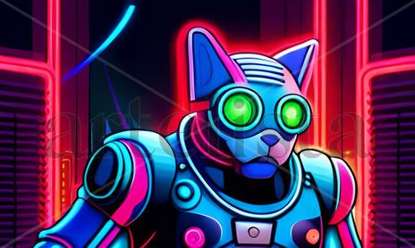 Animals neon art