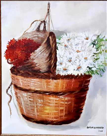 Campo 2 Oil Canvas Floral Painting