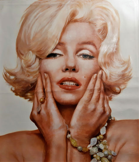 Blonde Oil Canvas Portrait