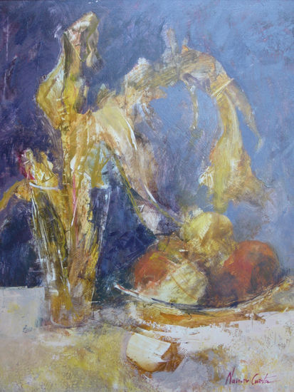 Mazorcas Oil Panel Still Life Paintings