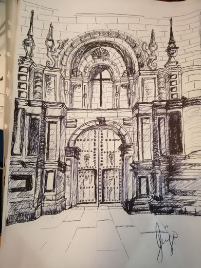 Puerta de iglesia de Santa Maria Tinta