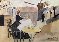 Merienda en jardines