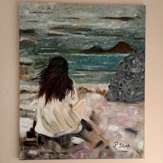 Frente al mar Acrylic Canvas Landscaping