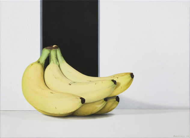 Hyperrealistic still life painting "Just Bananas..."