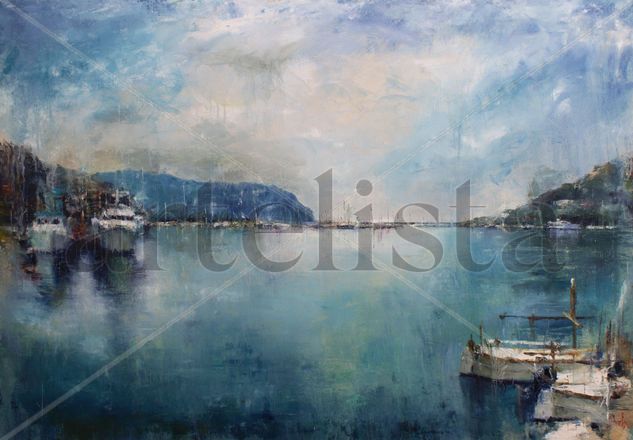 Port d'Andratx 2023 Oil Canvas Marine Painting