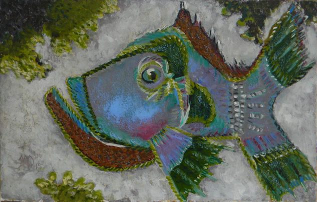 exceptional fish Oil Canvas Marine Painting