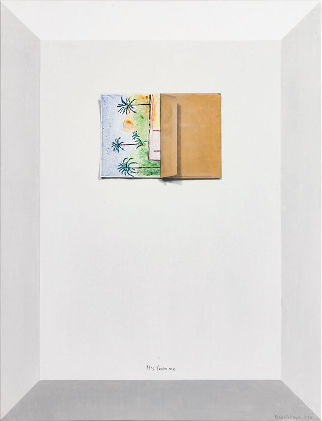 Still life painting in gyperrealism  "Just Letter..."