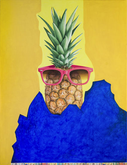 Pop Art Painting "Hot summer. Hawaii..." Acrílico Lienzo Bodegones