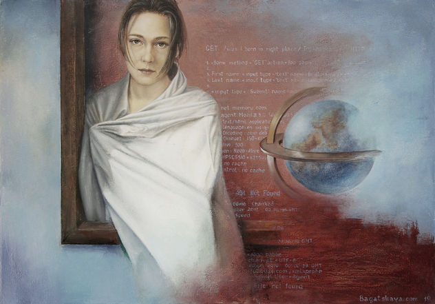 Female portrait "Me and the World"