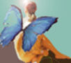 mujer mariposa