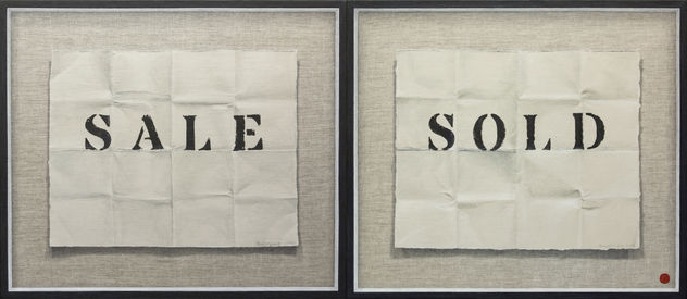 Dyptich in gyperrealism "Sale-Sold"