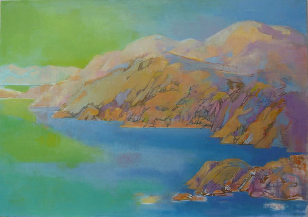 Susana Rojas. 2006 paisaje austral 3. Óleo. 60 x 80 cm 