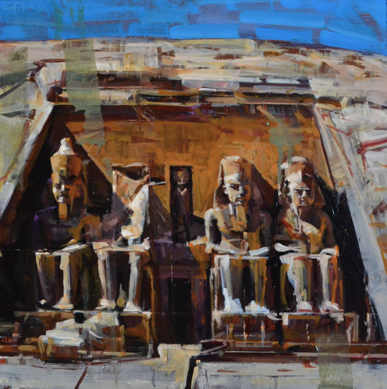 Abu Simbel Oil Panel Landscaping