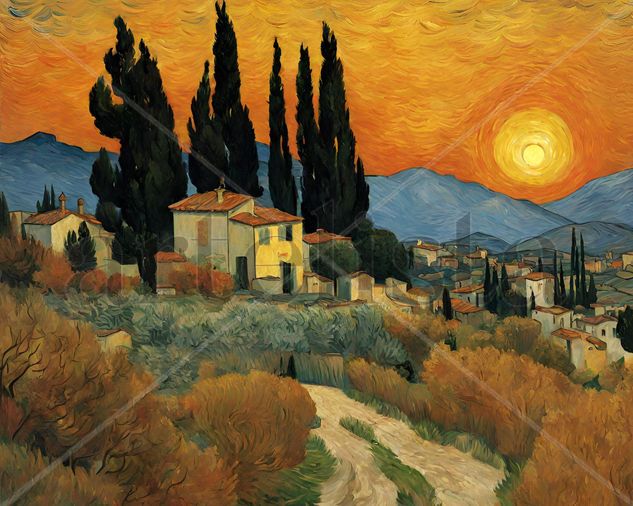 Atardecer dorado 