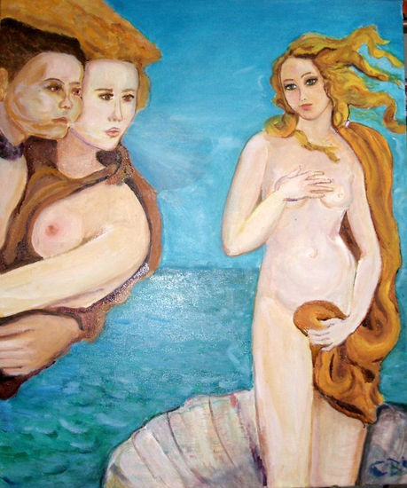 Venus de Boticelli Acrílico Lienzo Paisaje