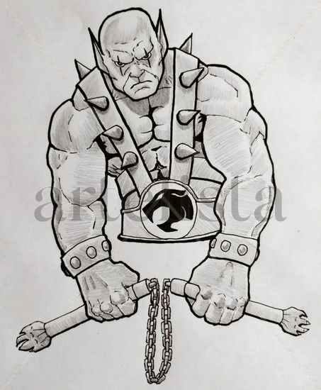 Panthro Balck & Withe Pencil